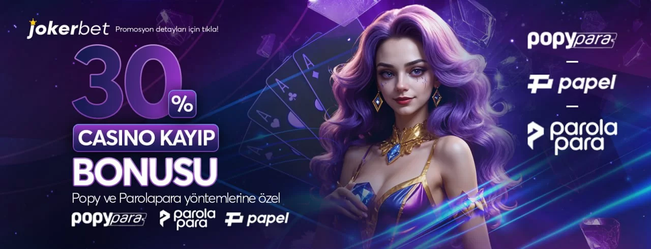 %30 CASİNO KAYIP BONUSU